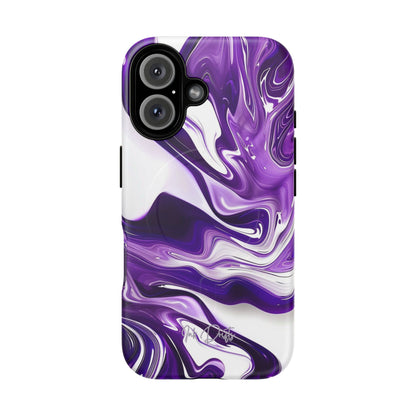 iPhone 16 Matte Phone Case - Violet Vortex | MagSafe iPhone Case