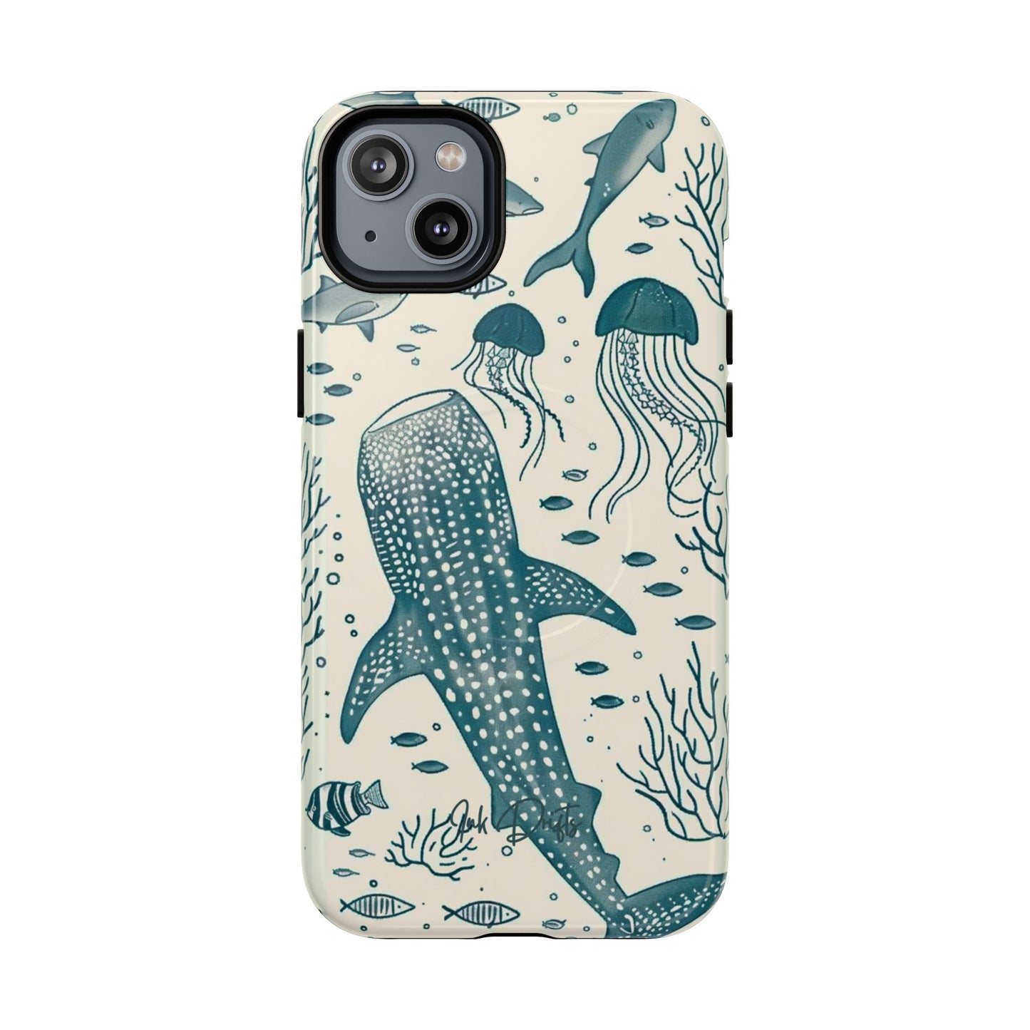 iPhone 14 Plus Glossy Phone Case - Ocean Depths | MagSafe iPhone Case