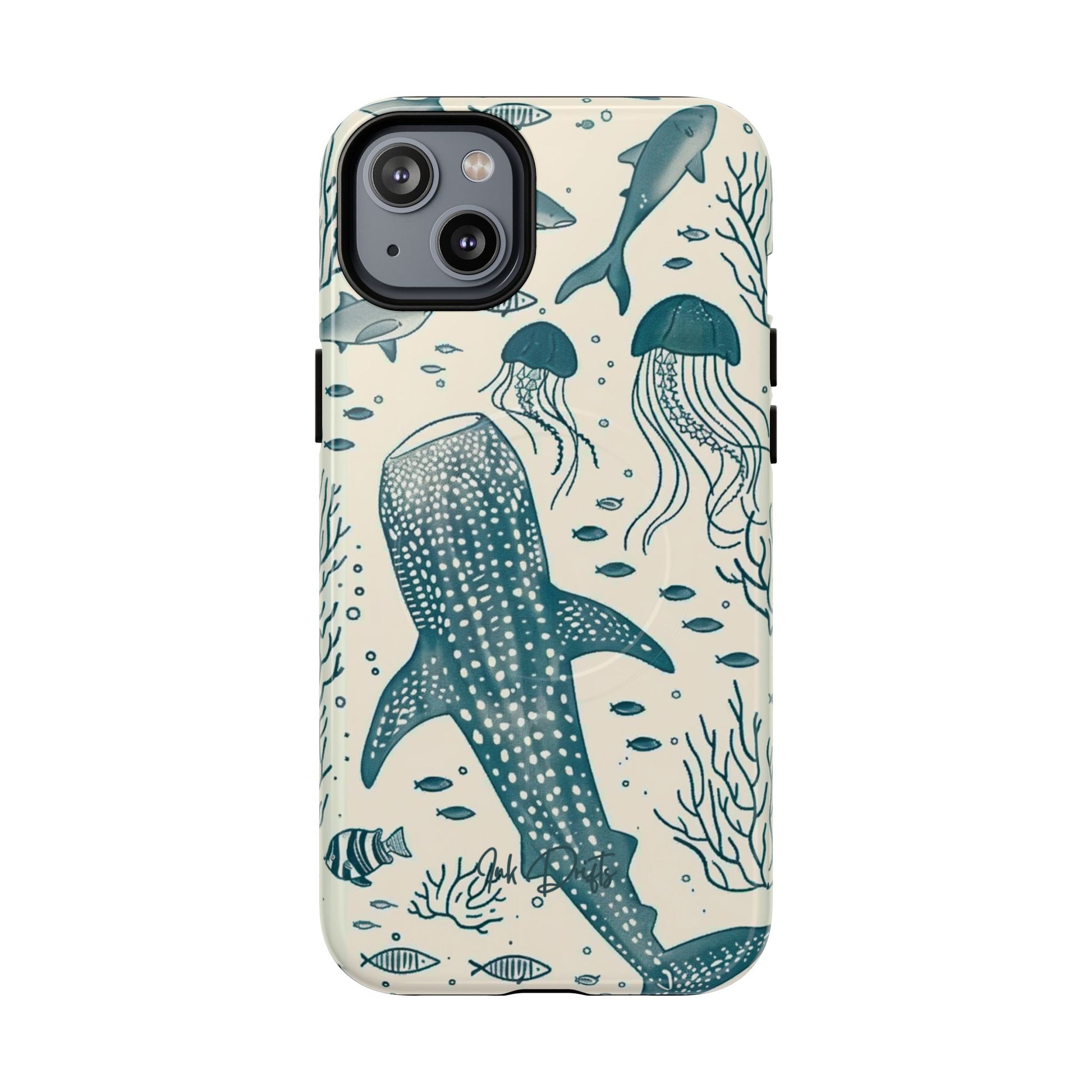 iPhone 14 Plus Glossy Phone Case - Ocean Depths | MagSafe iPhone Case