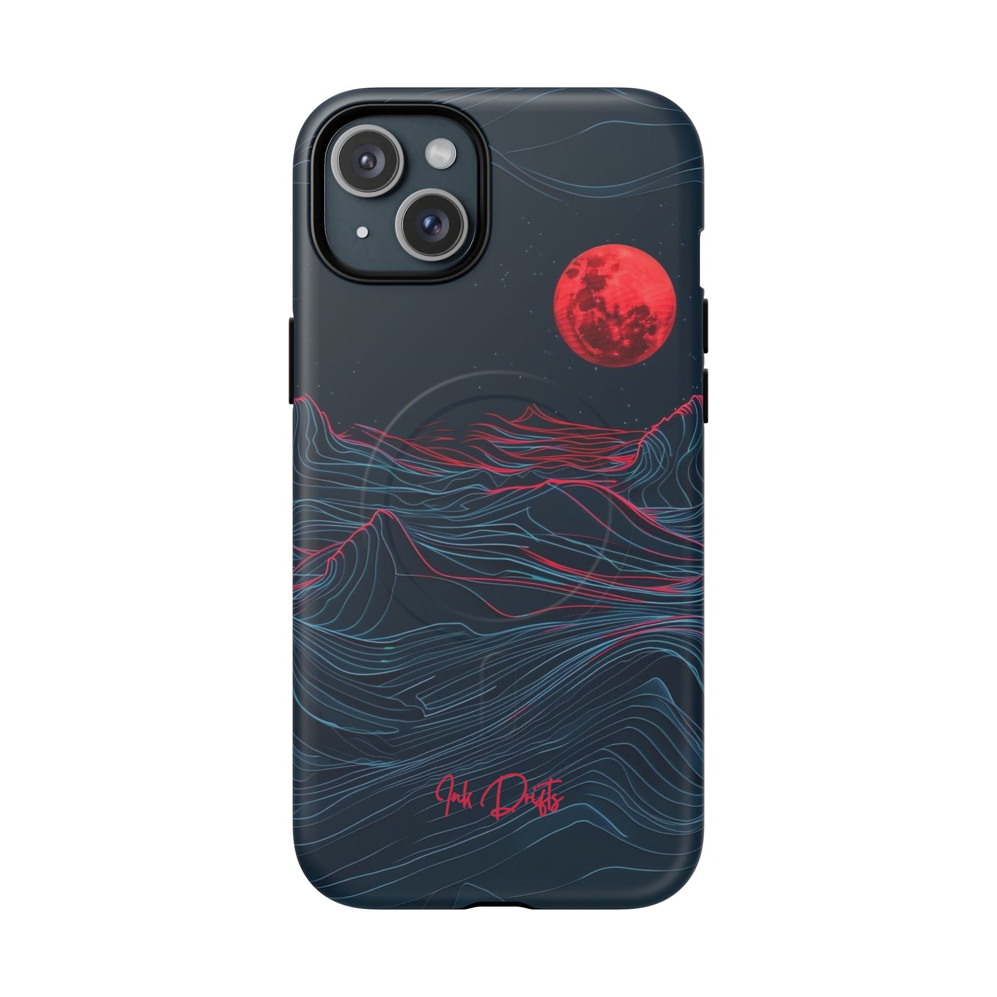 iPhone 15 Plus Matte Phone Case - Blood Moon | MagSafe iPhone Case