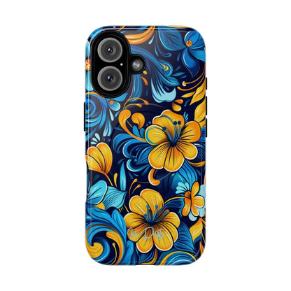 iPhone 16 Glossy Phone Case - Floral Fusion | MagSafe iPhone Case