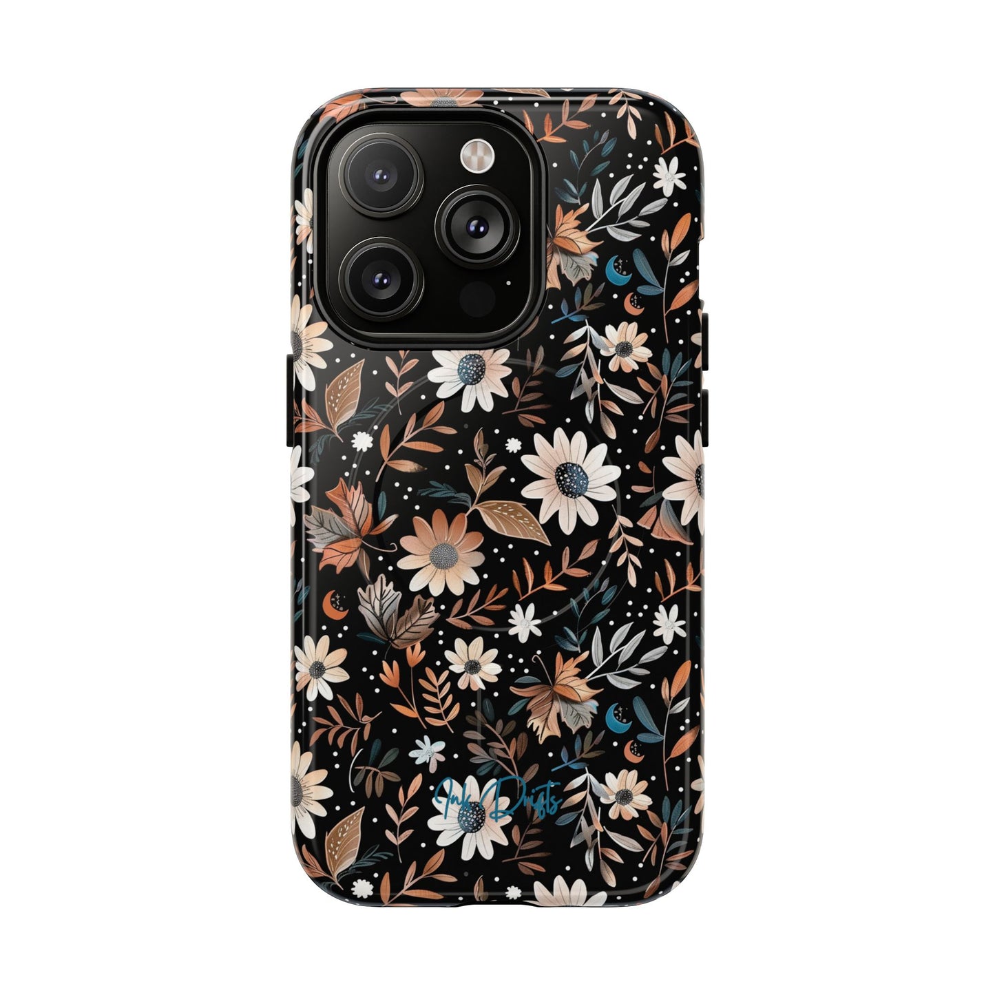 iPhone 14 Pro Glossy Phone Case - Midnight Meadow | MagSafe iPhone Case