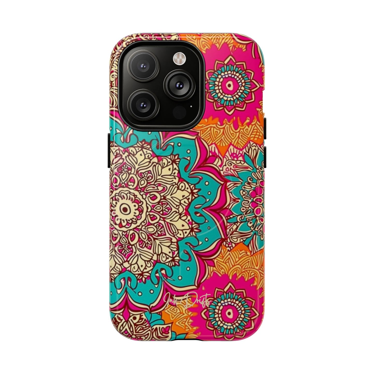 iPhone 14 Pro Glossy Phone Case - Kaleido Bliss | MagSafe iPhone Case