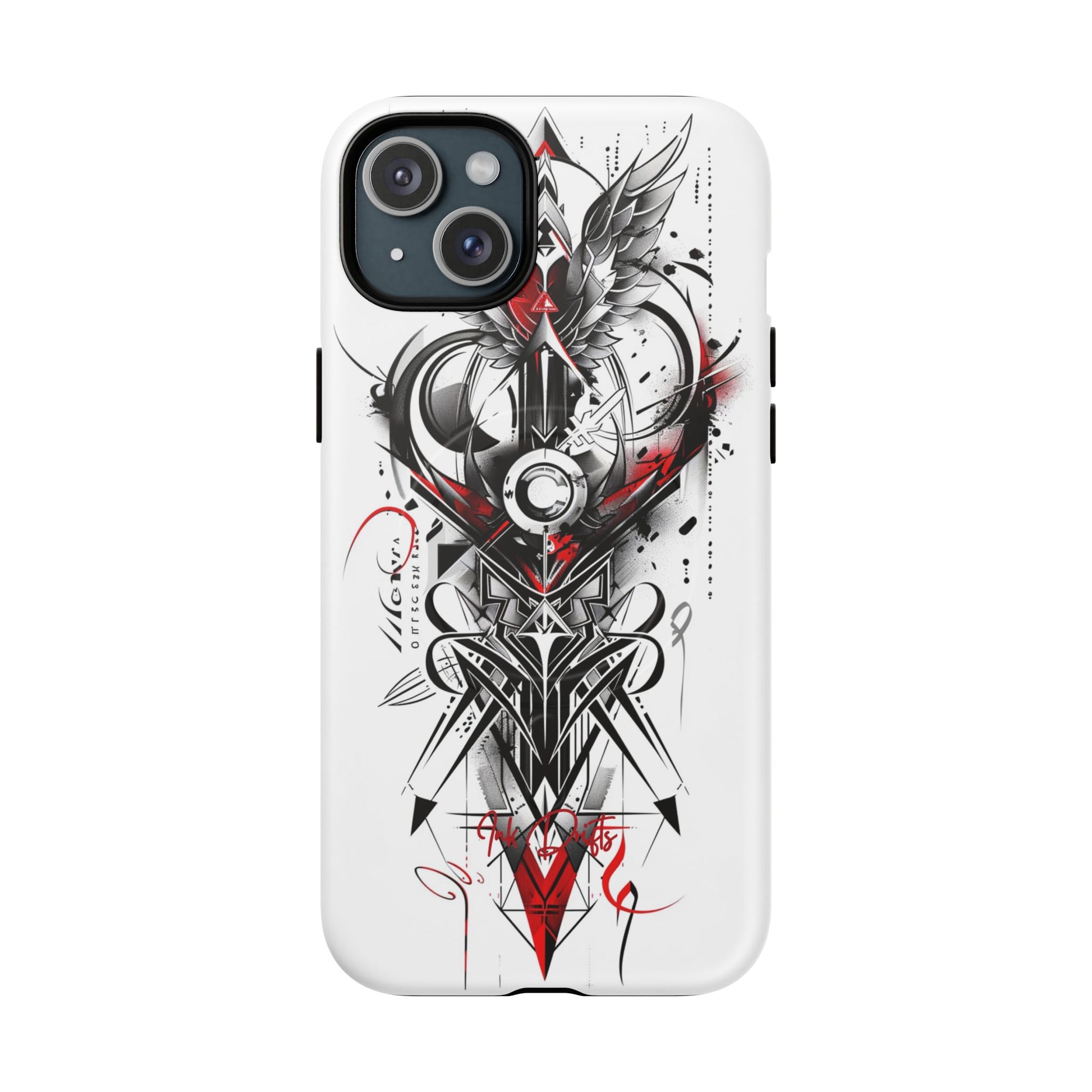 iPhone 15 Plus Matte Phone Case - Cyber Sigil | MagSafe iPhone Case