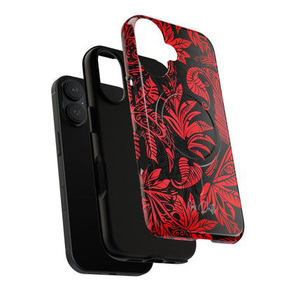 Phone Case - Crimson Jungle | MagSafe iPhone Case