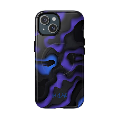 iPhone 15 Glossy Phone Case - Galactic Flow | MagSafe iPhone Case