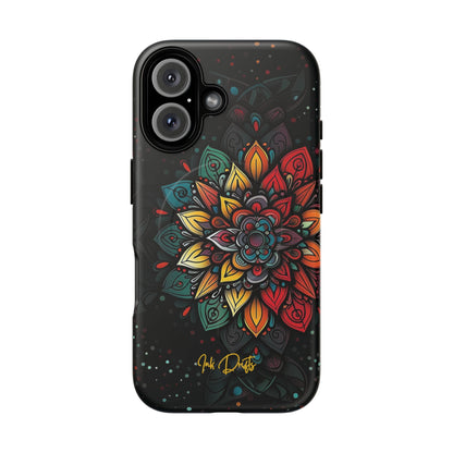 iPhone 16 Matte Phone Case - Mandala Radiance | MagSafe iPhone Case