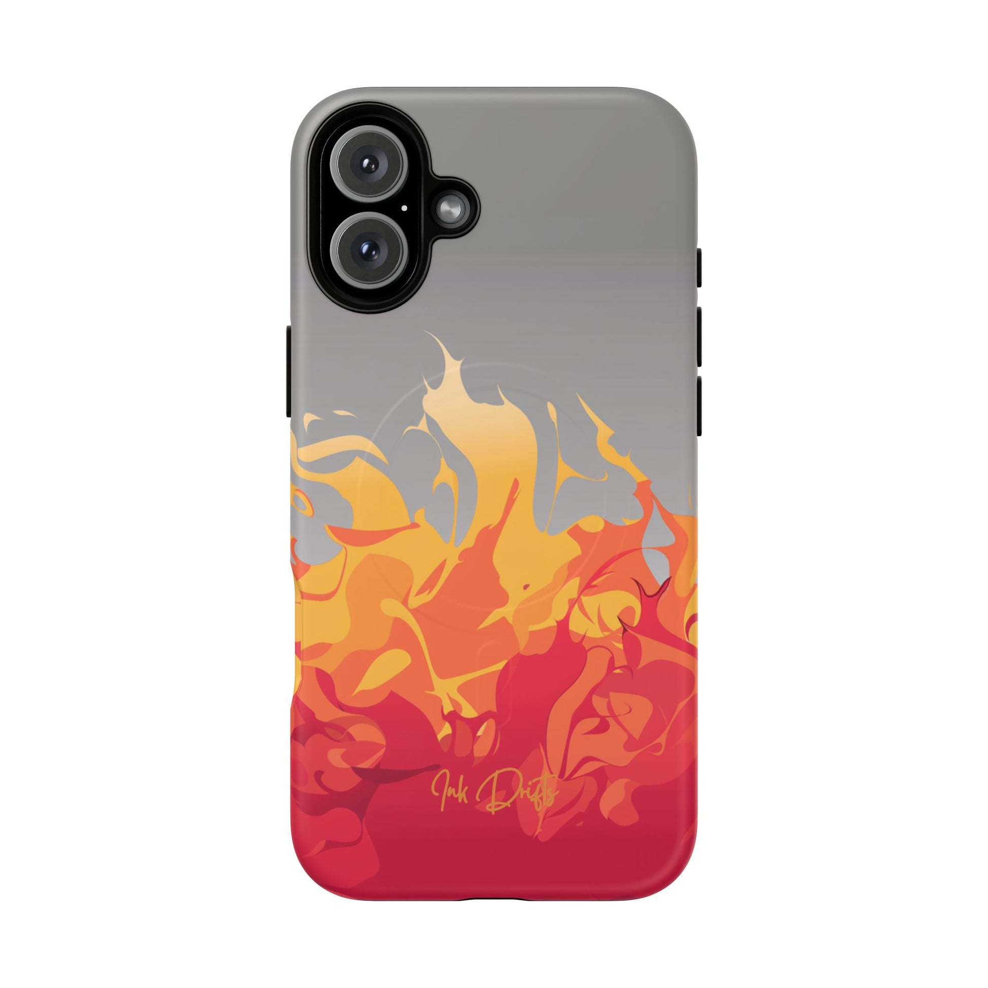 iPhone 16 Plus Matte Phone Case - Flame Burst | MagSafe iPhone Case