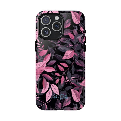 iPhone 15 Pro Max Glossy Phone Case - Dusky Leaves | MagSafe iPhone Case