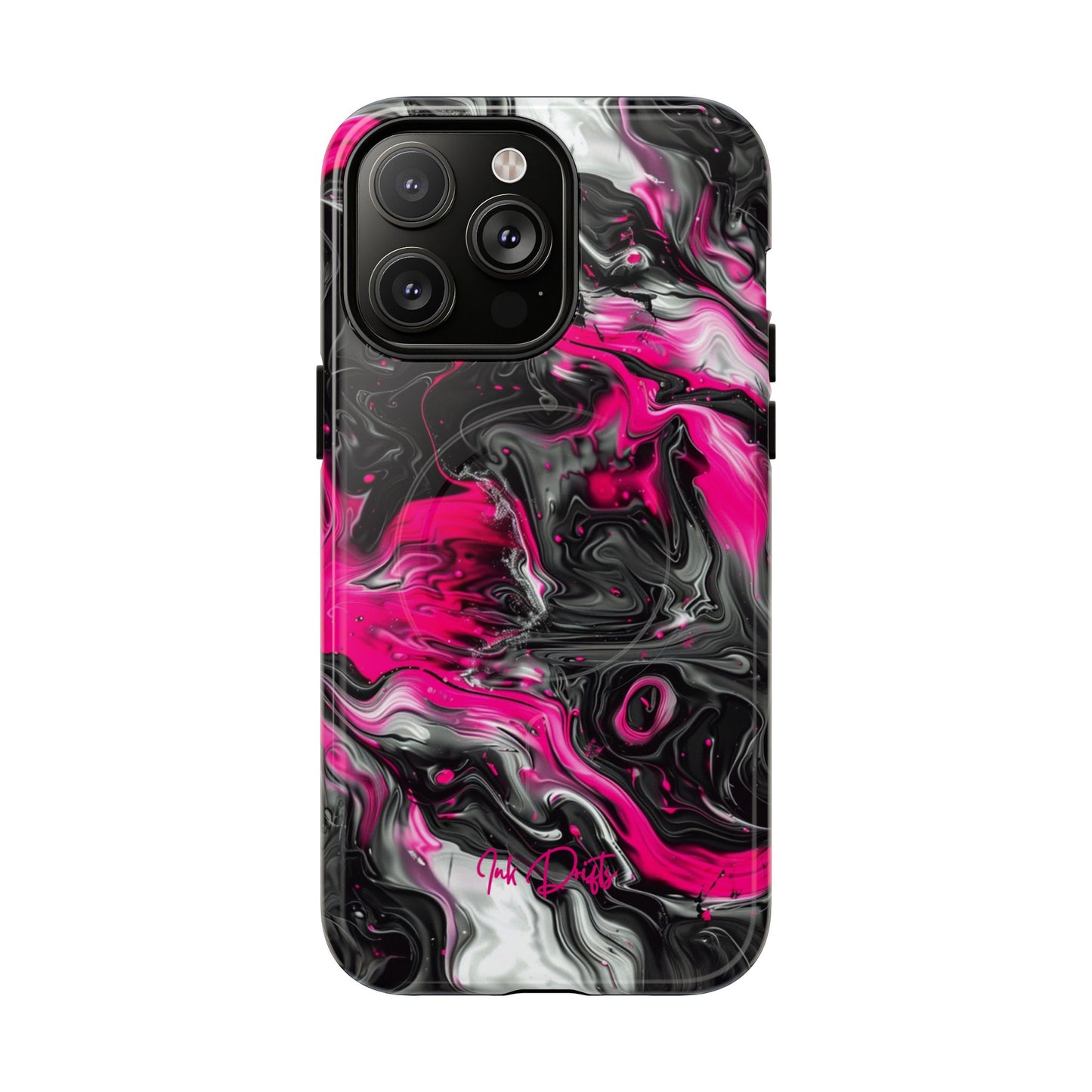 iPhone 14 Pro Max Glossy Phone Case - Electric Pink | MagSafe iPhone Case