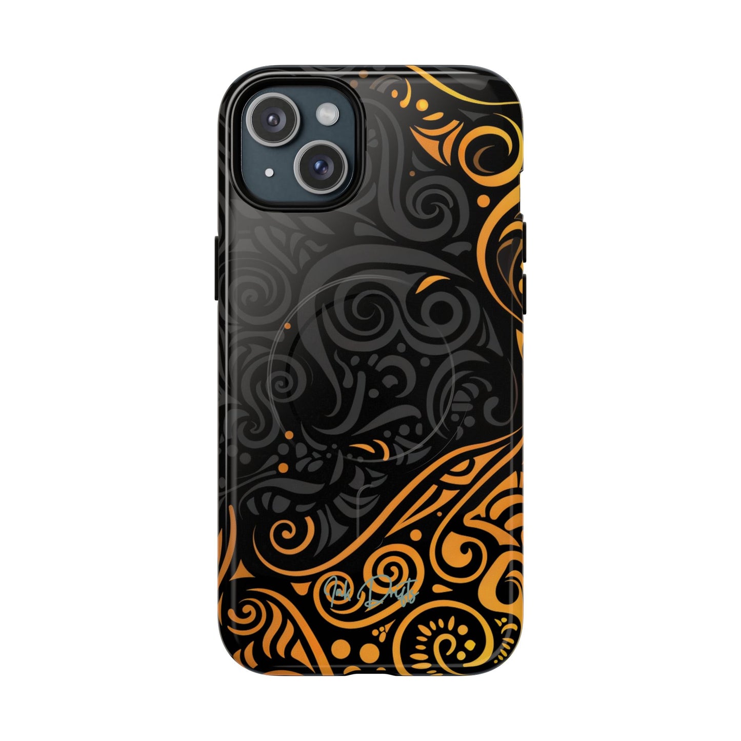 iPhone 15 Plus Glossy Phone Case - Sun Eclipse | MagSafe iPhone Case