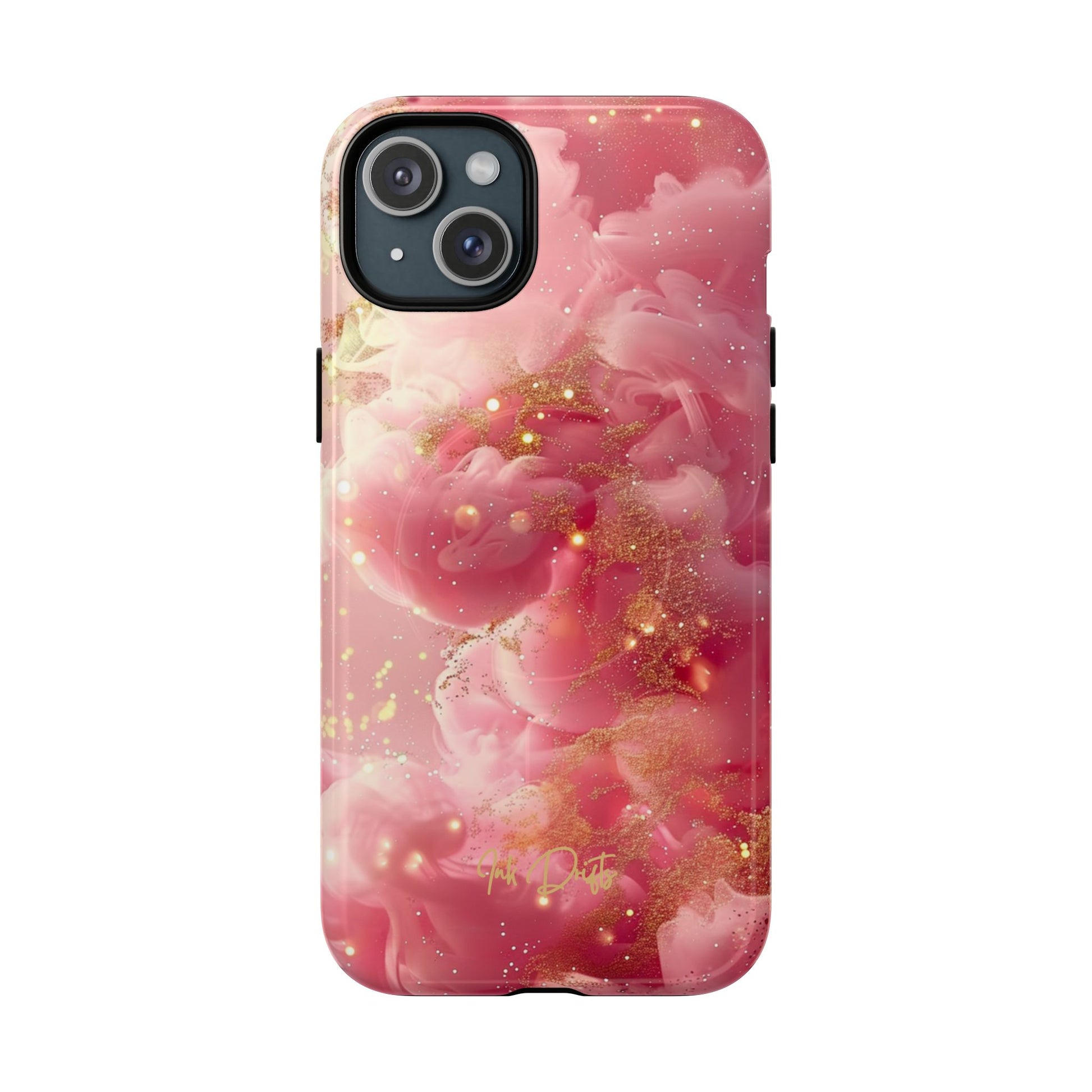 iPhone 15 Plus Glossy Phone Case - Golden Cloud | MagSafe iPhone Case