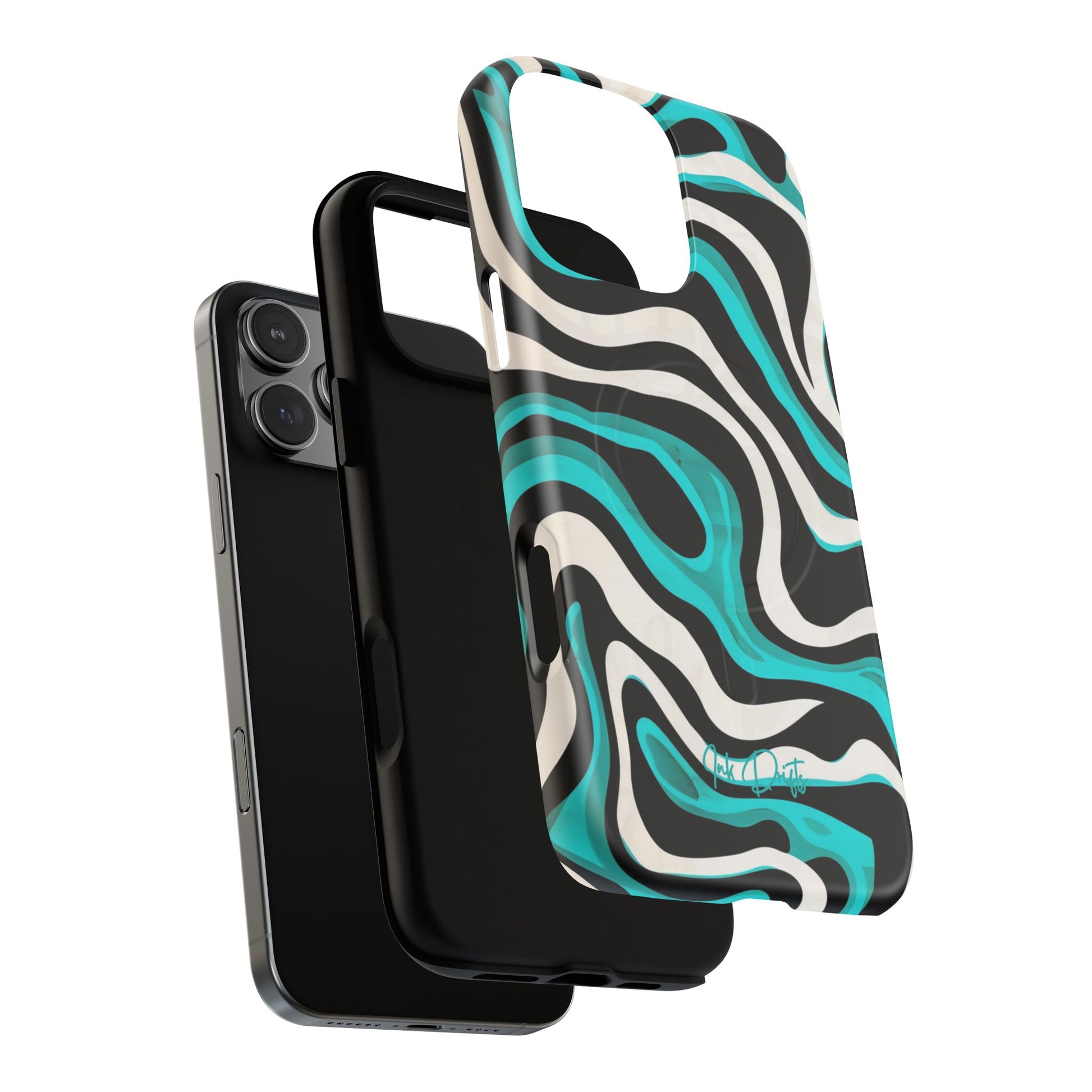 Phone Case - Aqua Strata | MagSafe iPhone Case