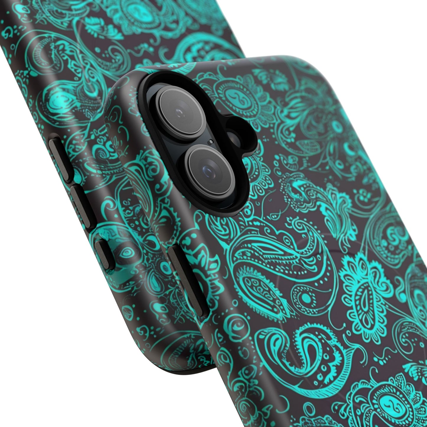 Phone Case - Teal Paisley | MagSafe iPhone Case