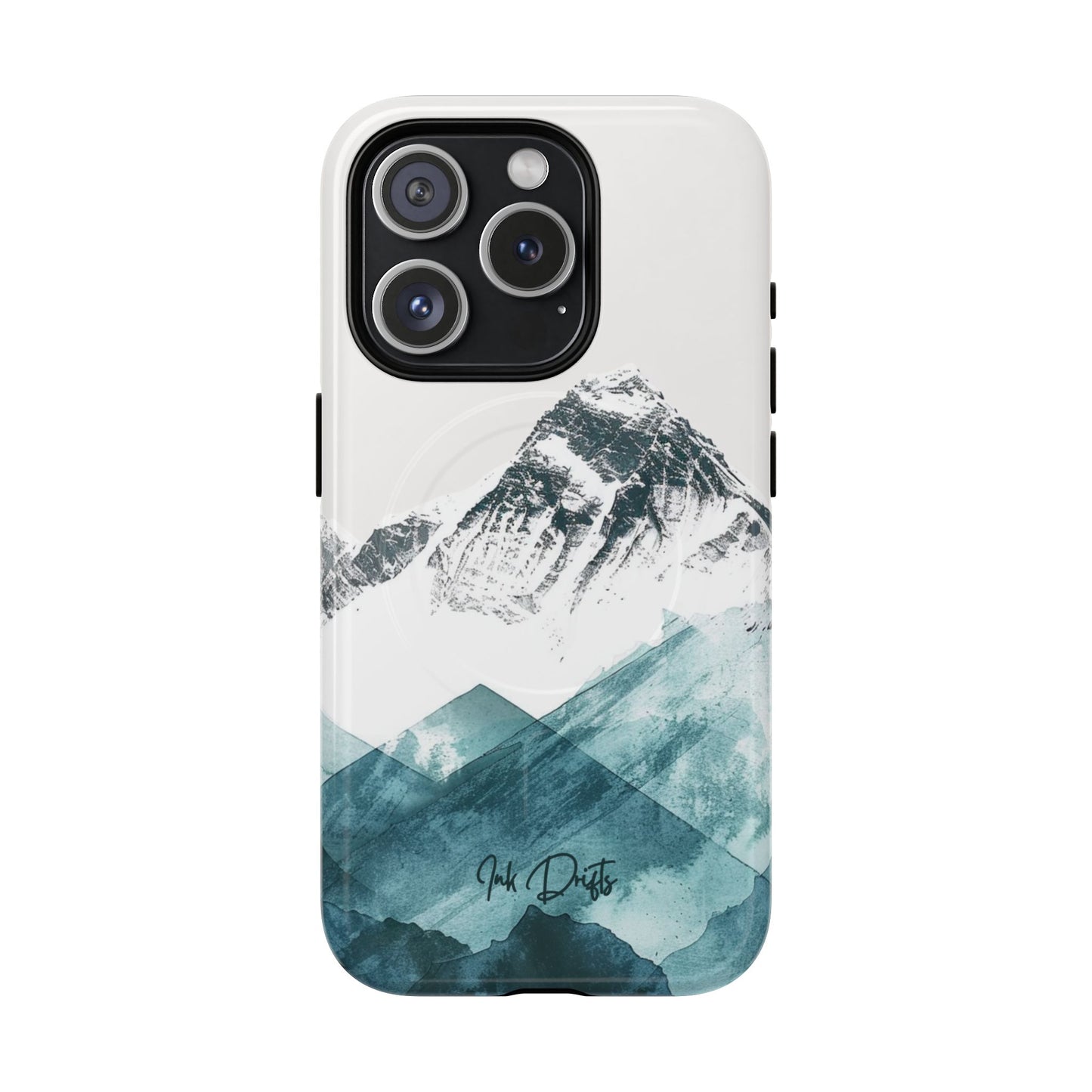 iPhone 15 Pro Glossy Phone Case - Alpine Serenity | MagSafe iPhone Case