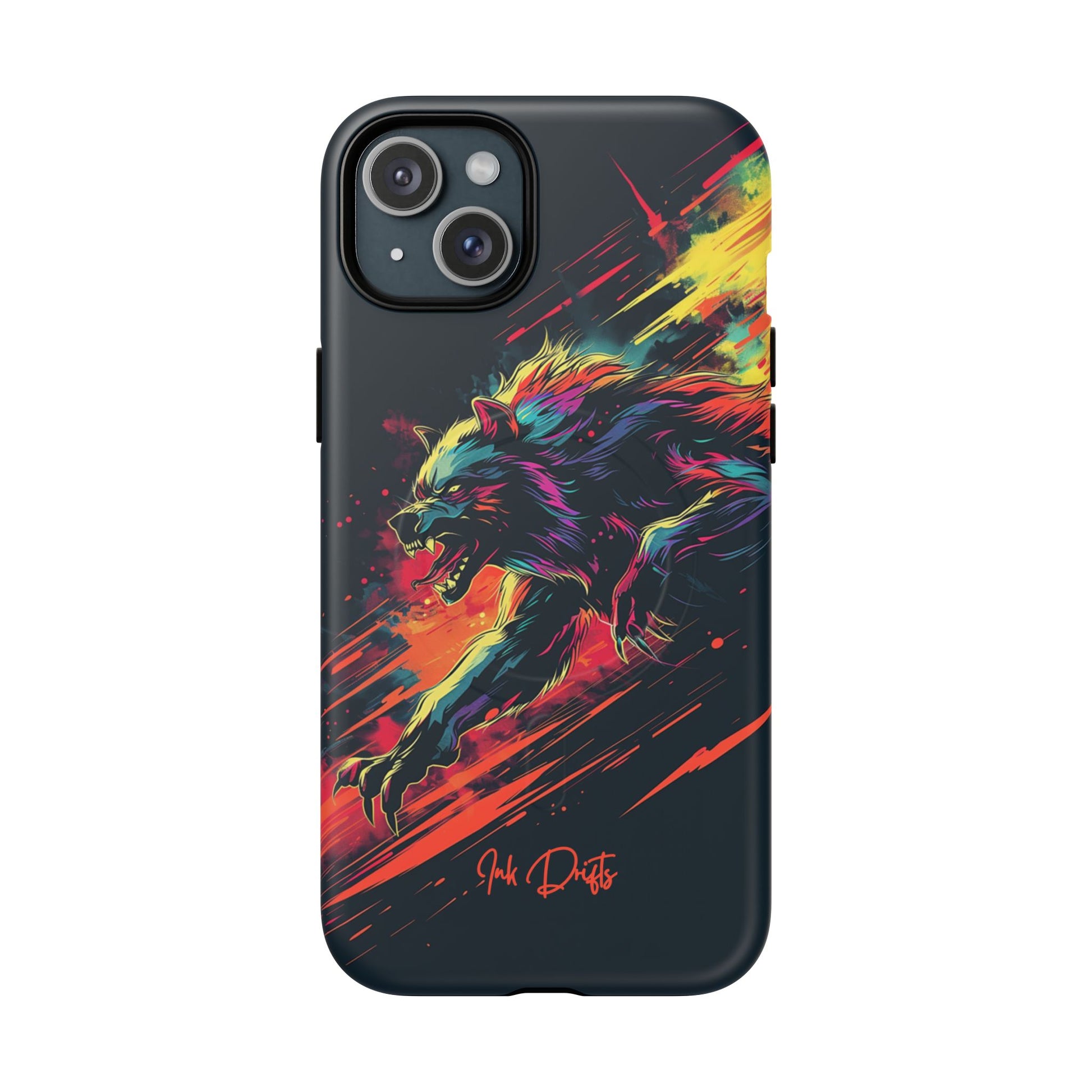 iPhone 15 Plus Matte Phone Case - Lunar Werewolf | MagSafe iPhone Case