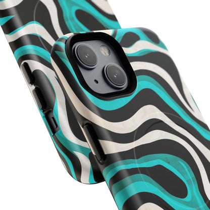 Phone Case - Aqua Strata | MagSafe iPhone Case