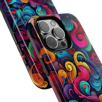 Phone Case - Psychedelic Waves | MagSafe iPhone Case