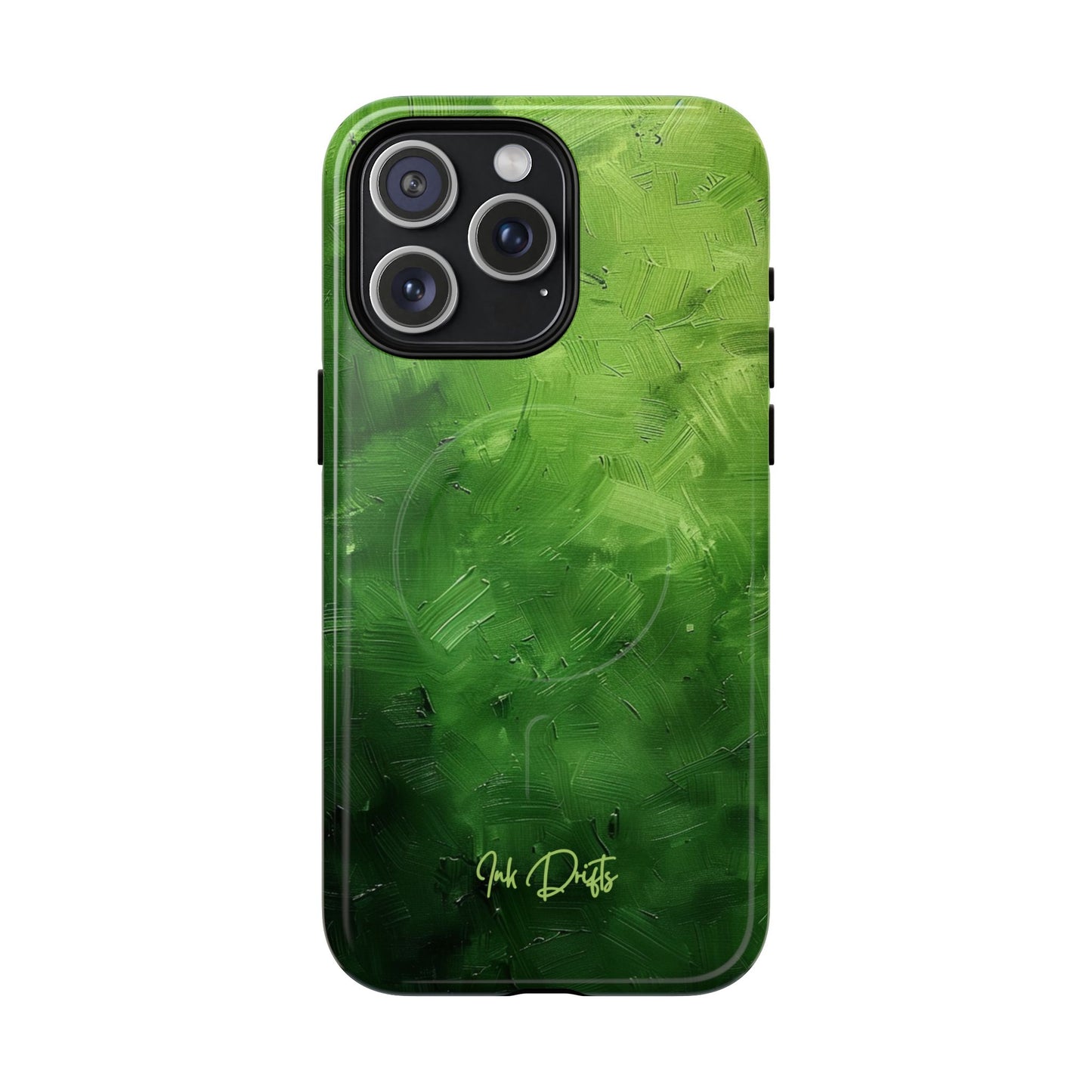 iPhone 15 Pro Max Glossy Phone Case - Forest Texture | MagSafe iPhone Case