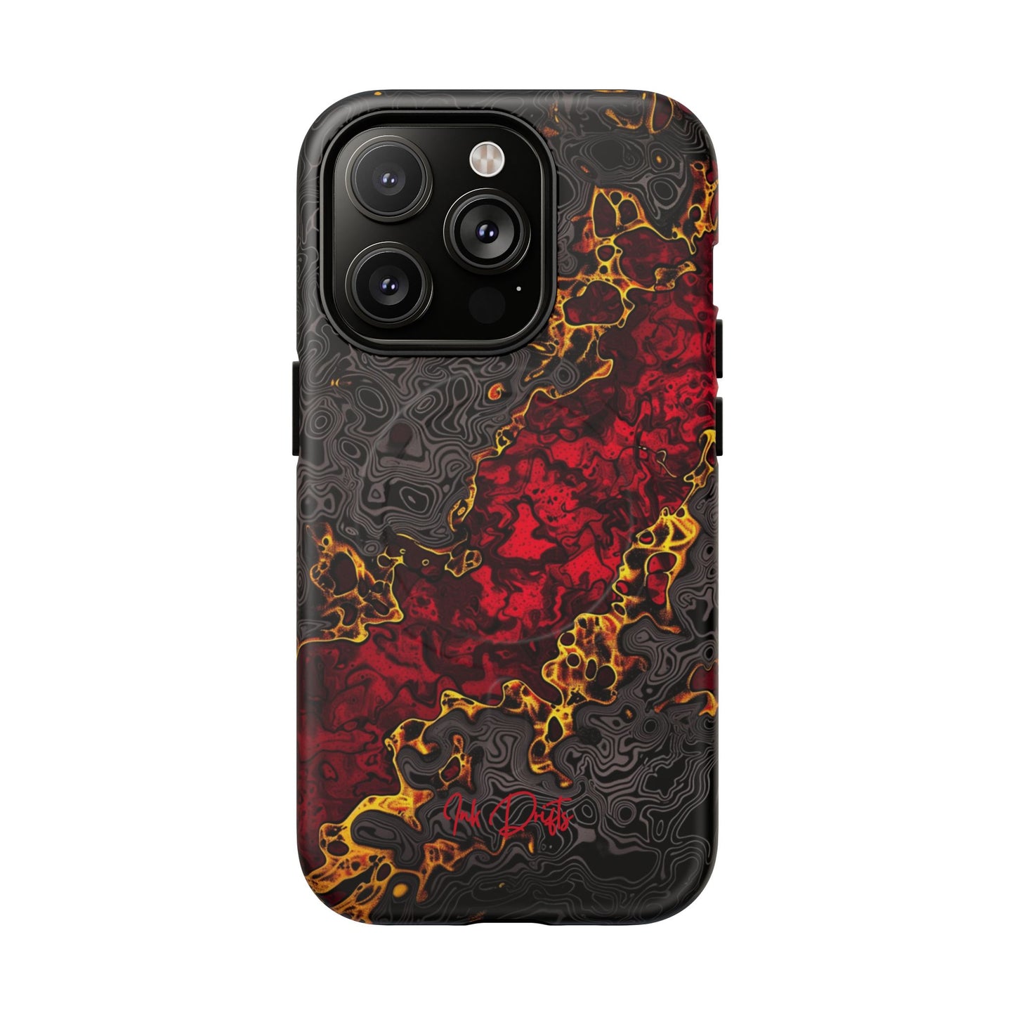 iPhone 14 Pro Matte Phone Case - Volcanic Veins | MagSafe iPhone Case