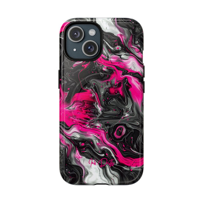 iPhone 15 Glossy Phone Case - Electric Pink | MagSafe iPhone Case