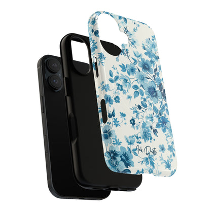 Phone Case - Blue Blossom | MagSafe iPhone Case