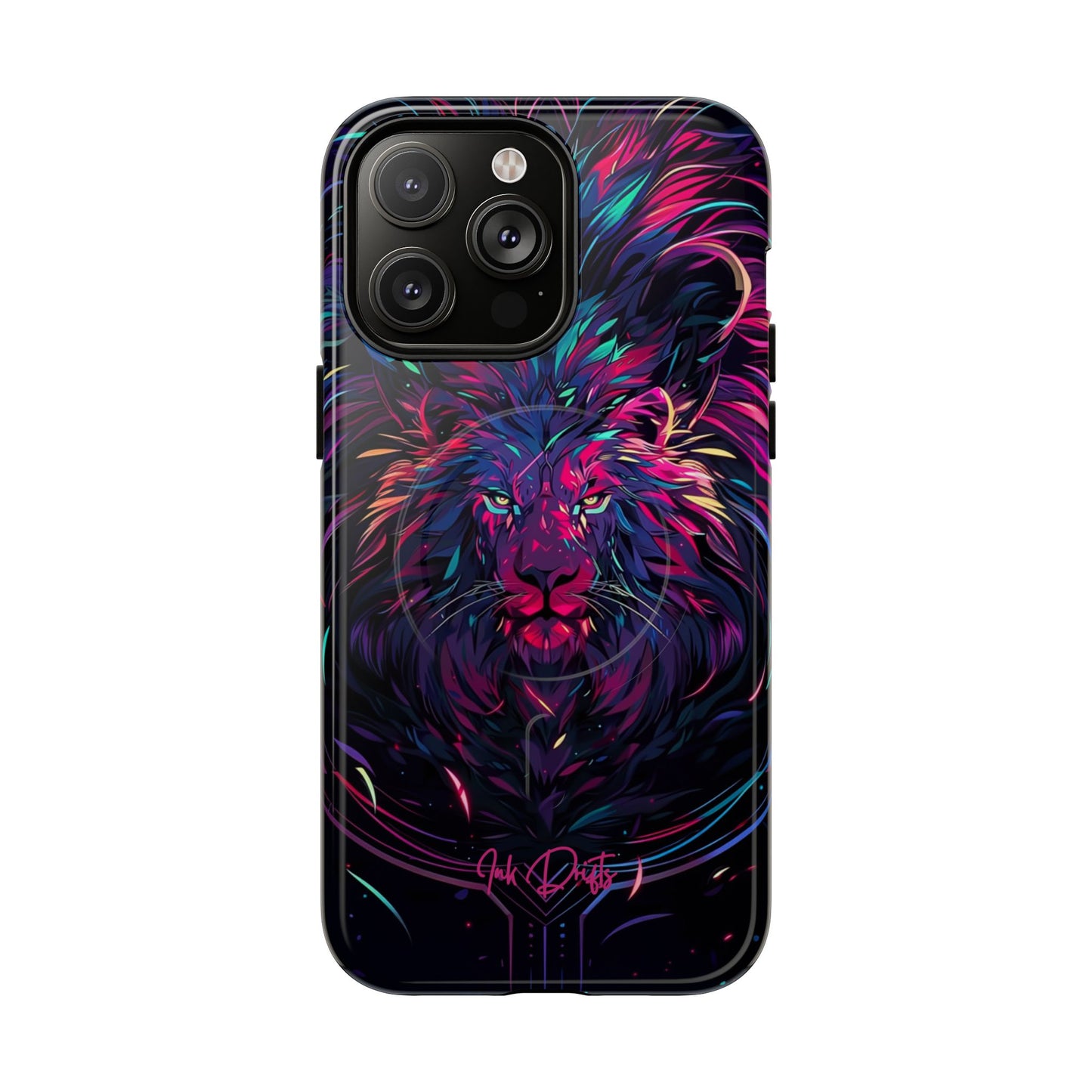 iPhone 14 Pro Max Glossy Phone Case - Neon Majesty | MagSafe iPhone Case