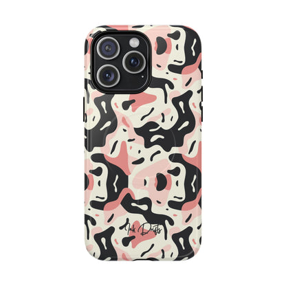 iPhone 15 Pro Max Glossy Phone Case - Pastel Camo | MagSafe iPhone Case