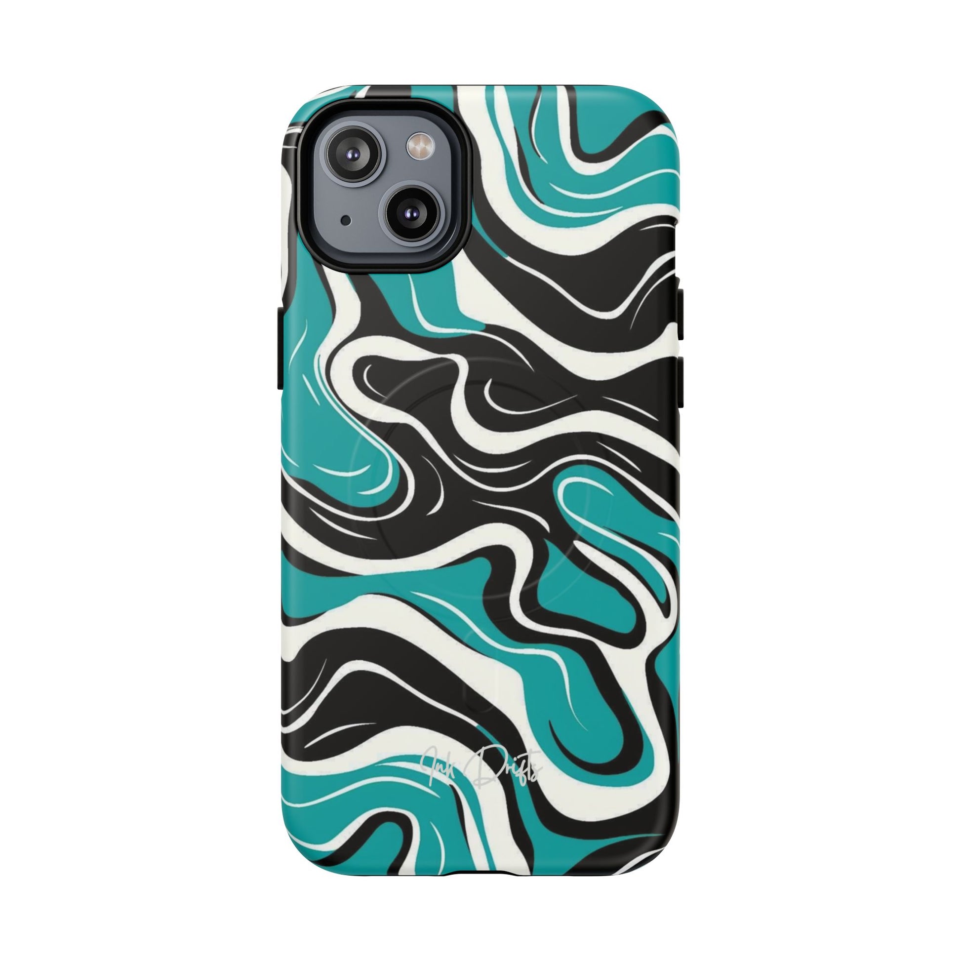 iPhone 14 Plus Matte Phone Case - Teal Tempest | MagSafe iPhone Case