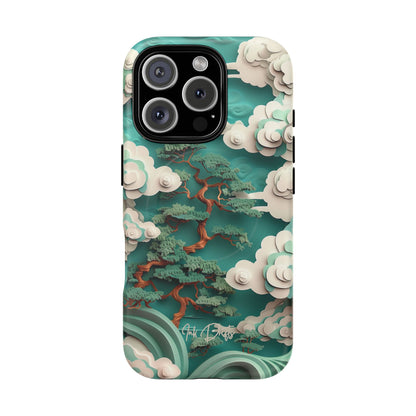 iPhone 16 Pro Matte Phone Case - Celestial Bonsai | MagSafe iPhone Case