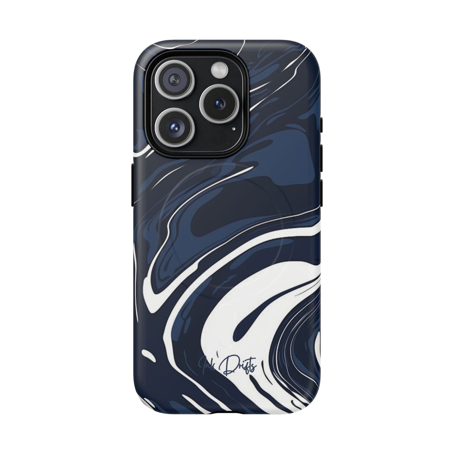 iPhone 15 Pro Matte Phone Case - Marble Swirl | MagSafe iPhone Case