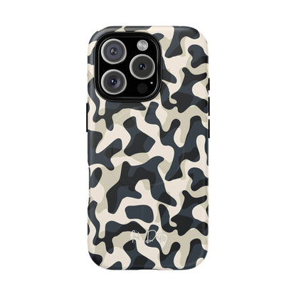 iPhone 16 Pro Matte Phone Case - Monochrome Camo | MagSafe iPhone Case