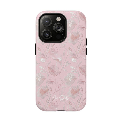 iPhone 14 Pro Matte Phone Case - Pink Flora | MagSafe iPhone Case