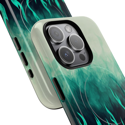 Phone Case - Teal Inferno | MagSafe iPhone Case