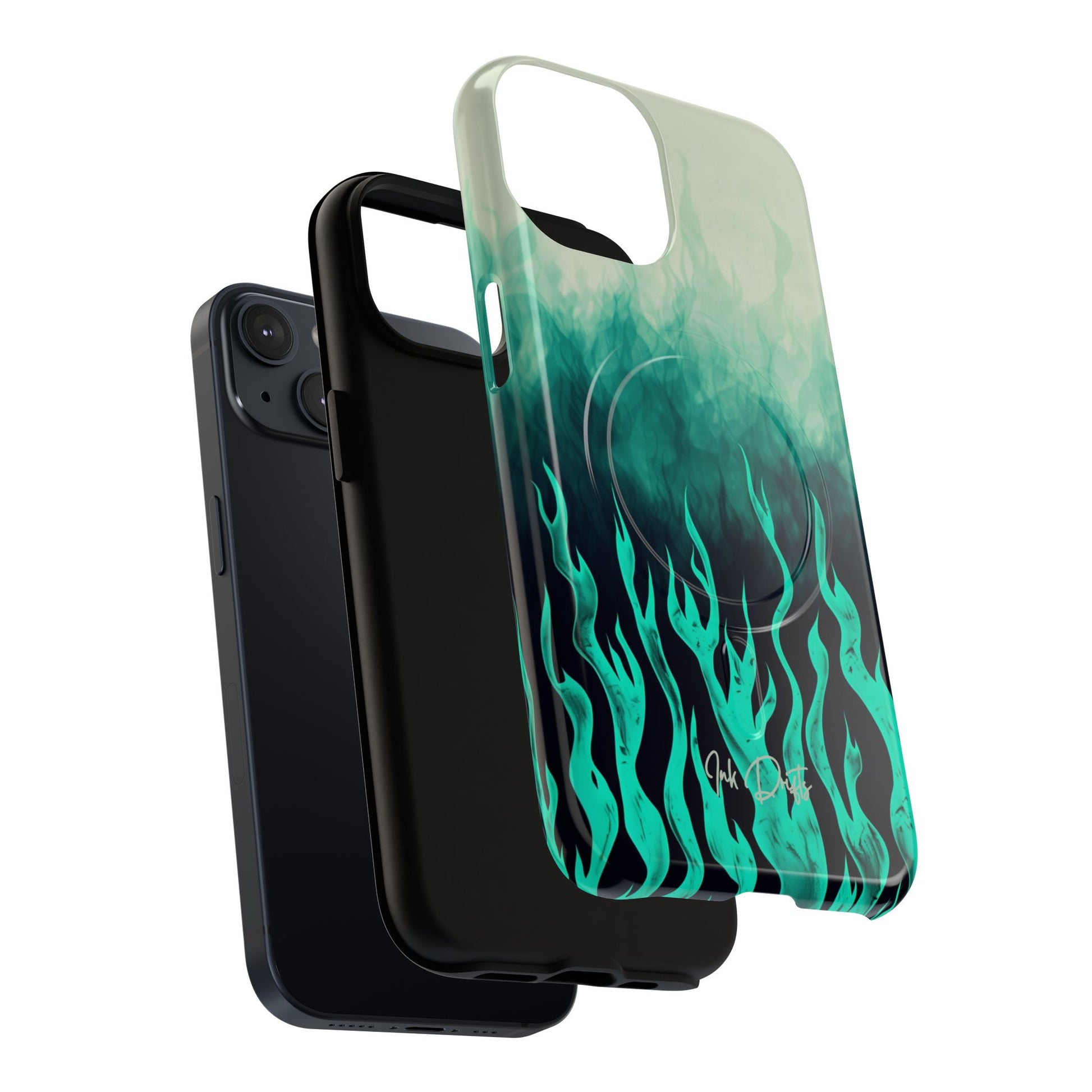 Phone Case - Teal Inferno | MagSafe iPhone Case