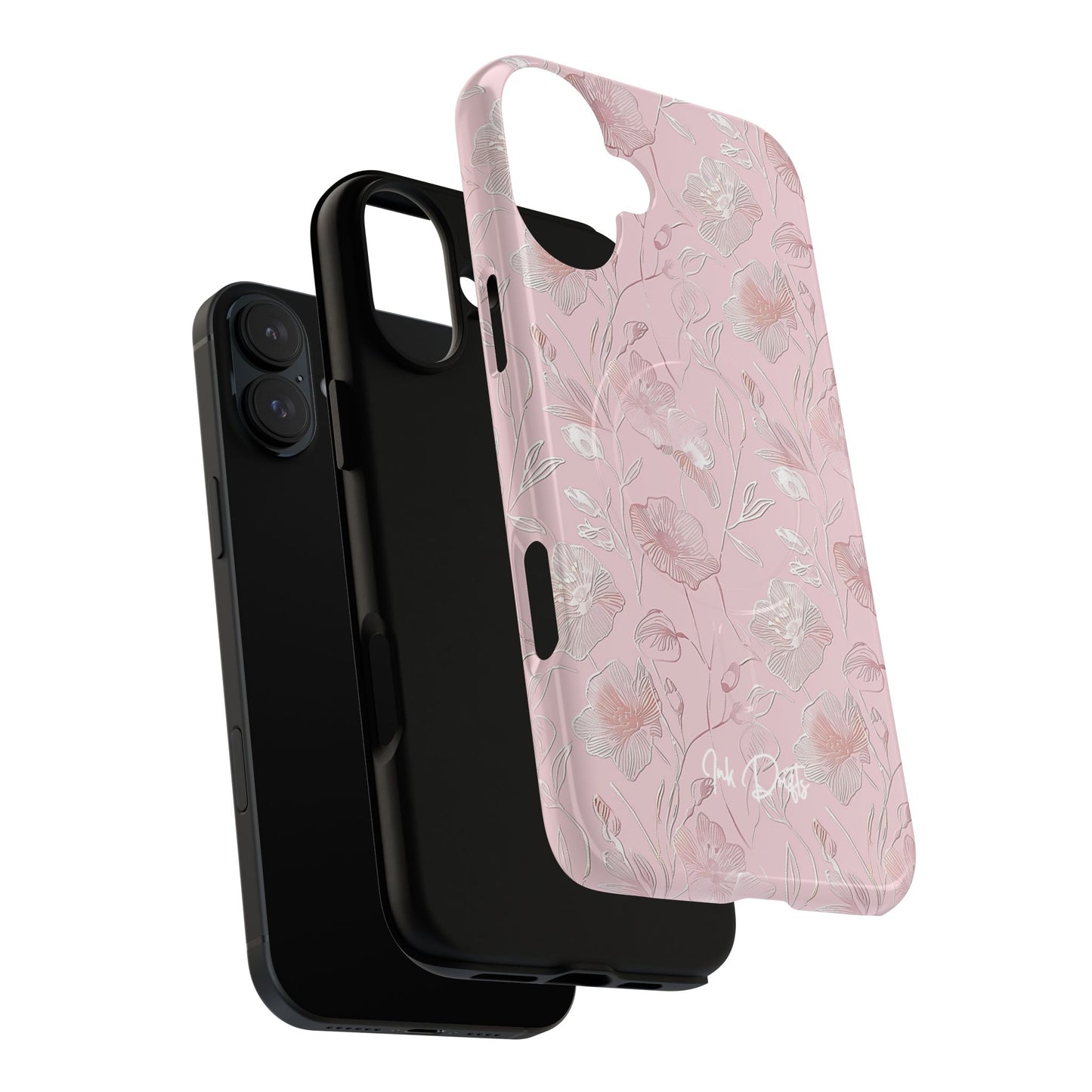 Phone Case - Pink Flora | MagSafe iPhone Case