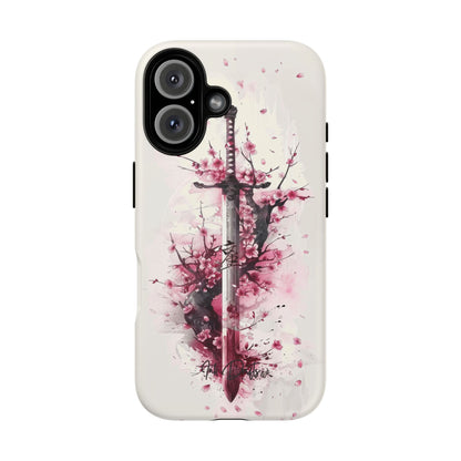 iPhone 16 Matte Phone Case - Sakura Blade | MagSafe iPhone Case