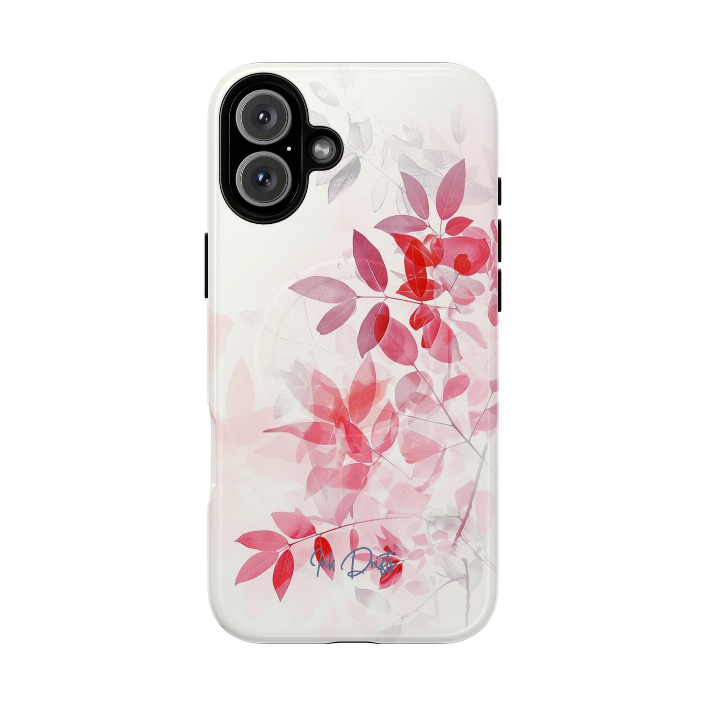 iPhone 16 Plus Glossy Phone Case - Whispering Leaves | MagSafe iPhone Case