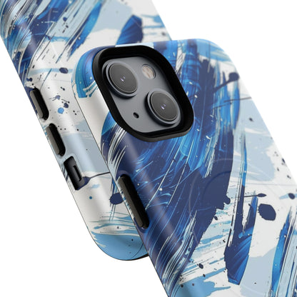 Phone Case - Azure Strokes | MagSafe iPhone Case