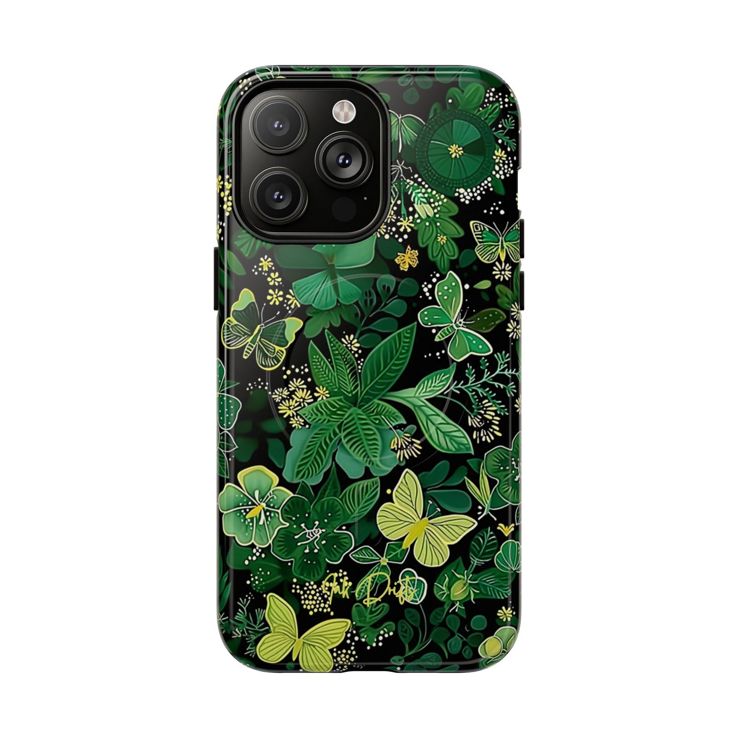 iPhone 14 Pro Max Glossy Phone Case - Spring Butterflies | MagSafe iPhone Case