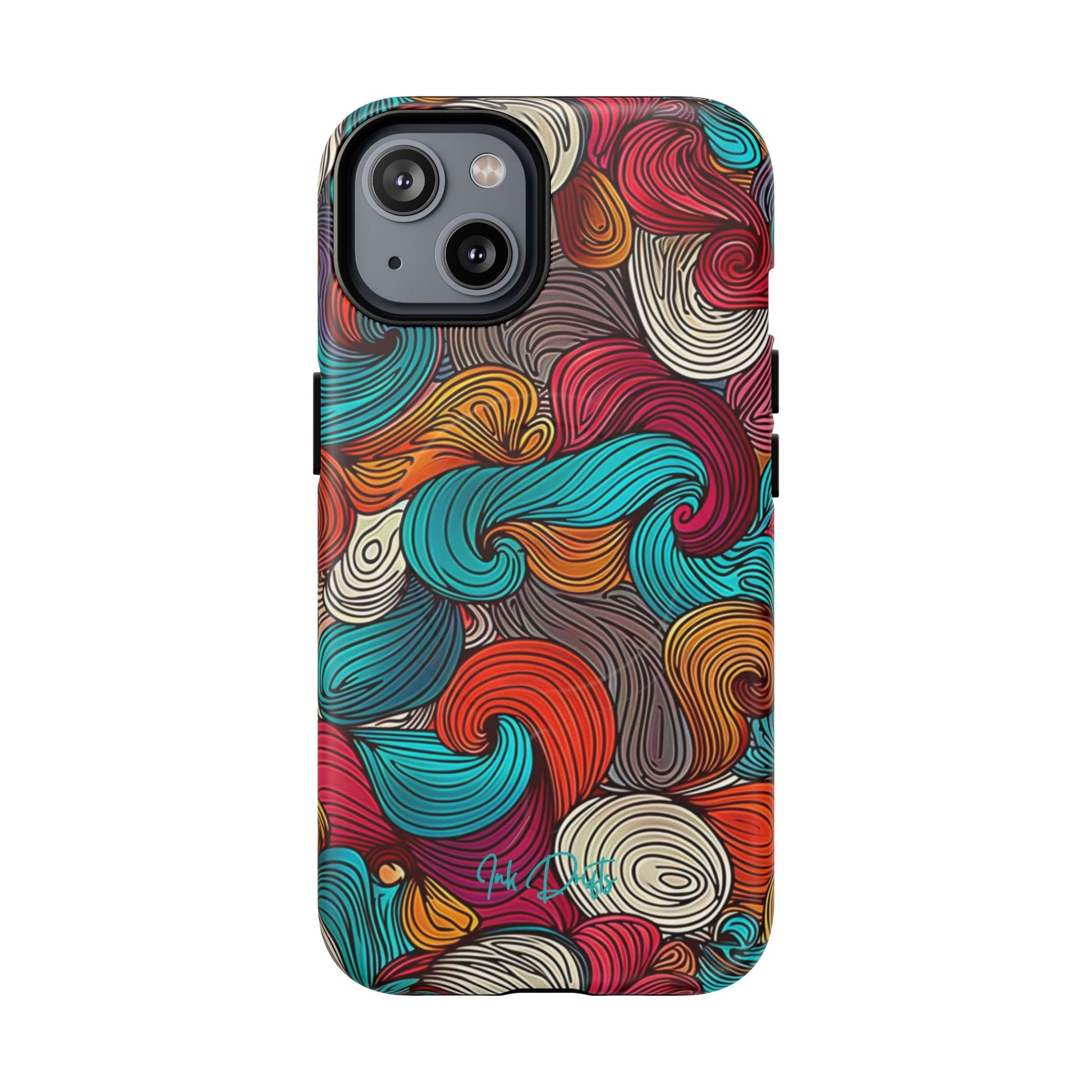 iPhone 14 Matte Phone Case - Vivid Curls | MagSafe iPhone Case