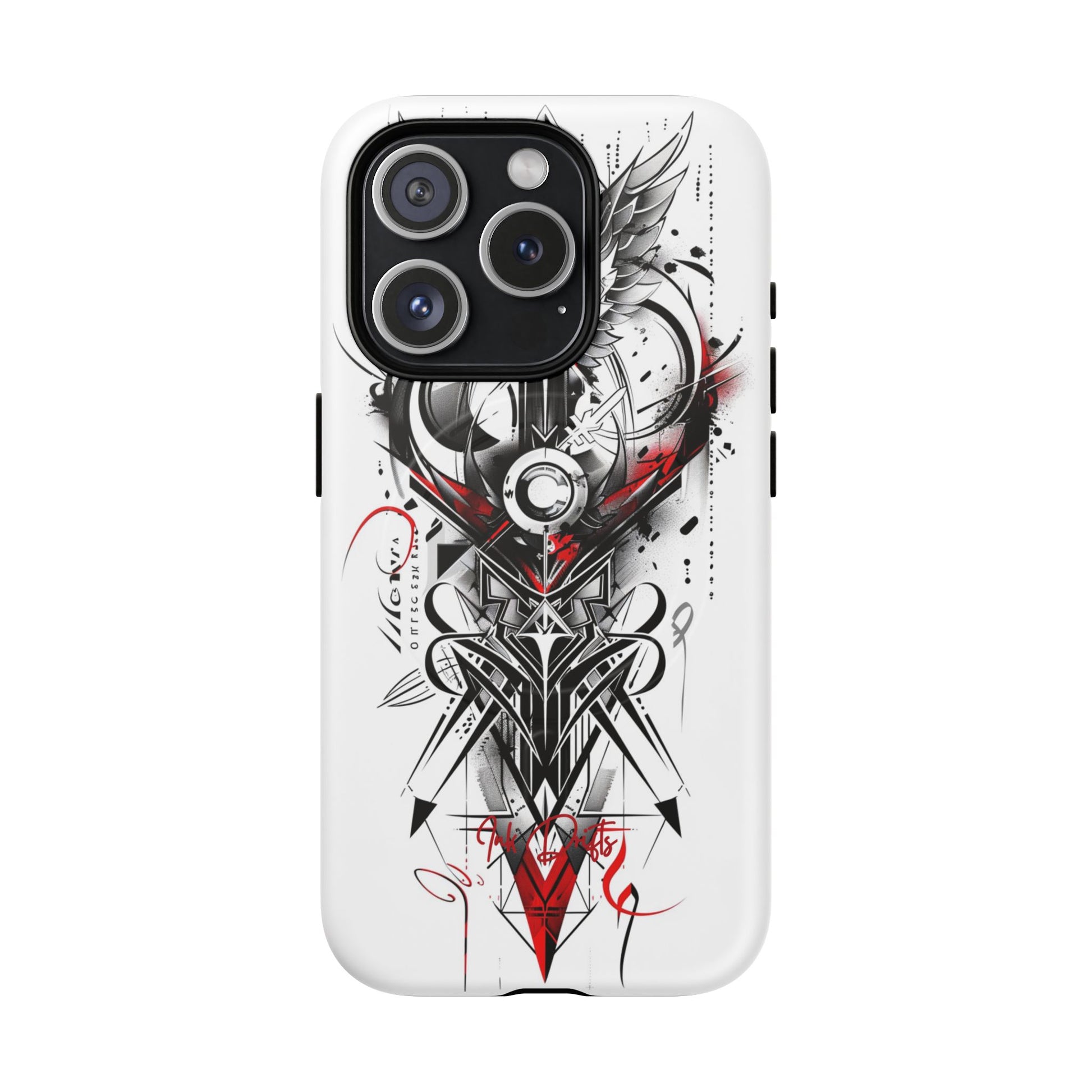 iPhone 15 Pro Matte Phone Case - Cyber Sigil | MagSafe iPhone Case