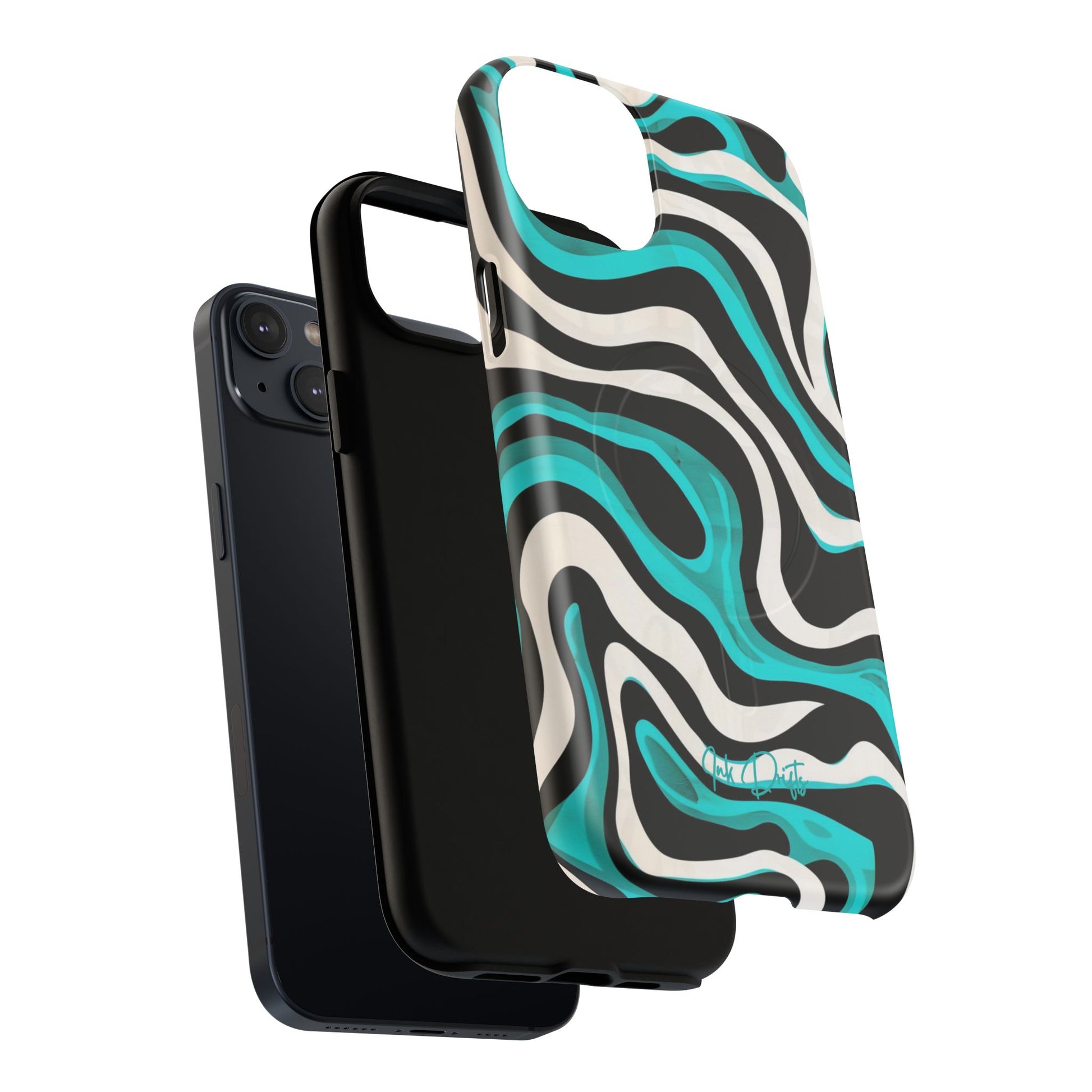 Phone Case - Aqua Strata | MagSafe iPhone Case