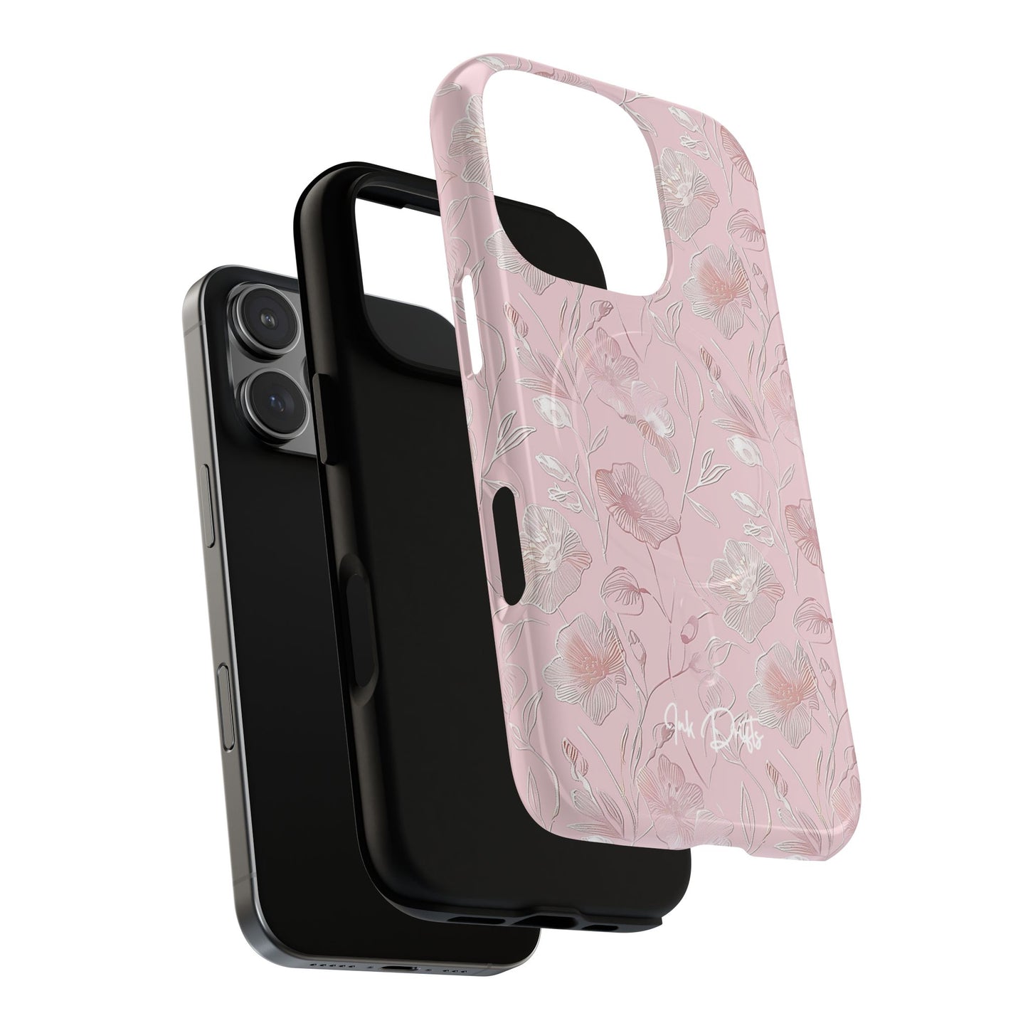 Phone Case - Pink Flora | MagSafe iPhone Case