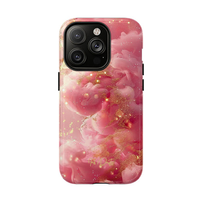 iPhone 14 Pro Glossy Phone Case - Golden Cloud | MagSafe iPhone Case