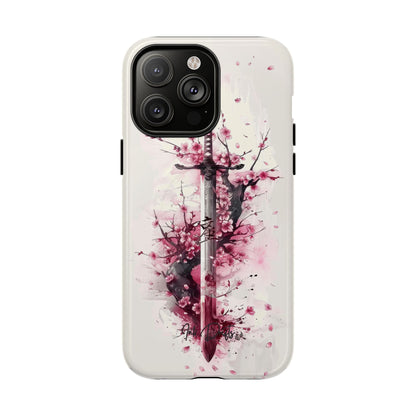 iPhone 14 Pro Max Glossy Phone Case - Sakura Blade | MagSafe iPhone Case