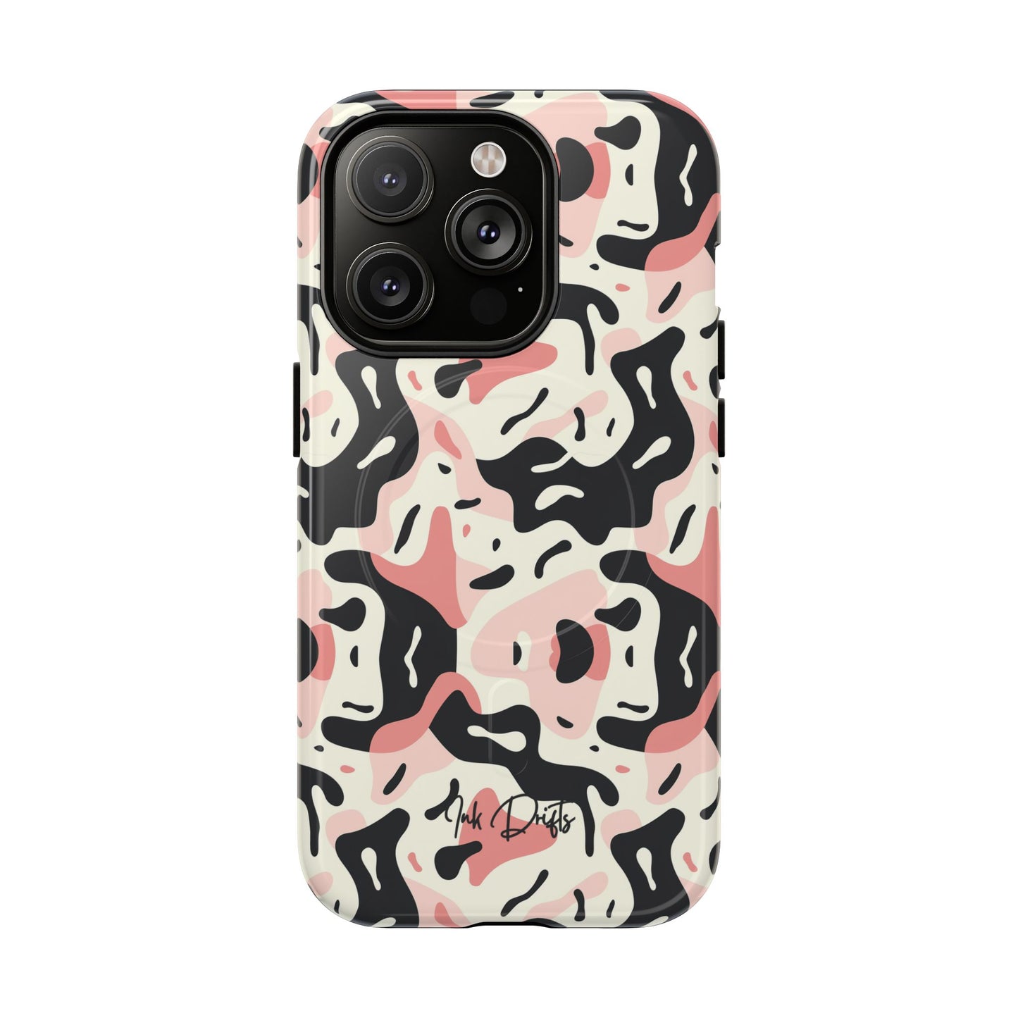 iPhone 14 Pro Glossy Phone Case - Pastel Camo | MagSafe iPhone Case