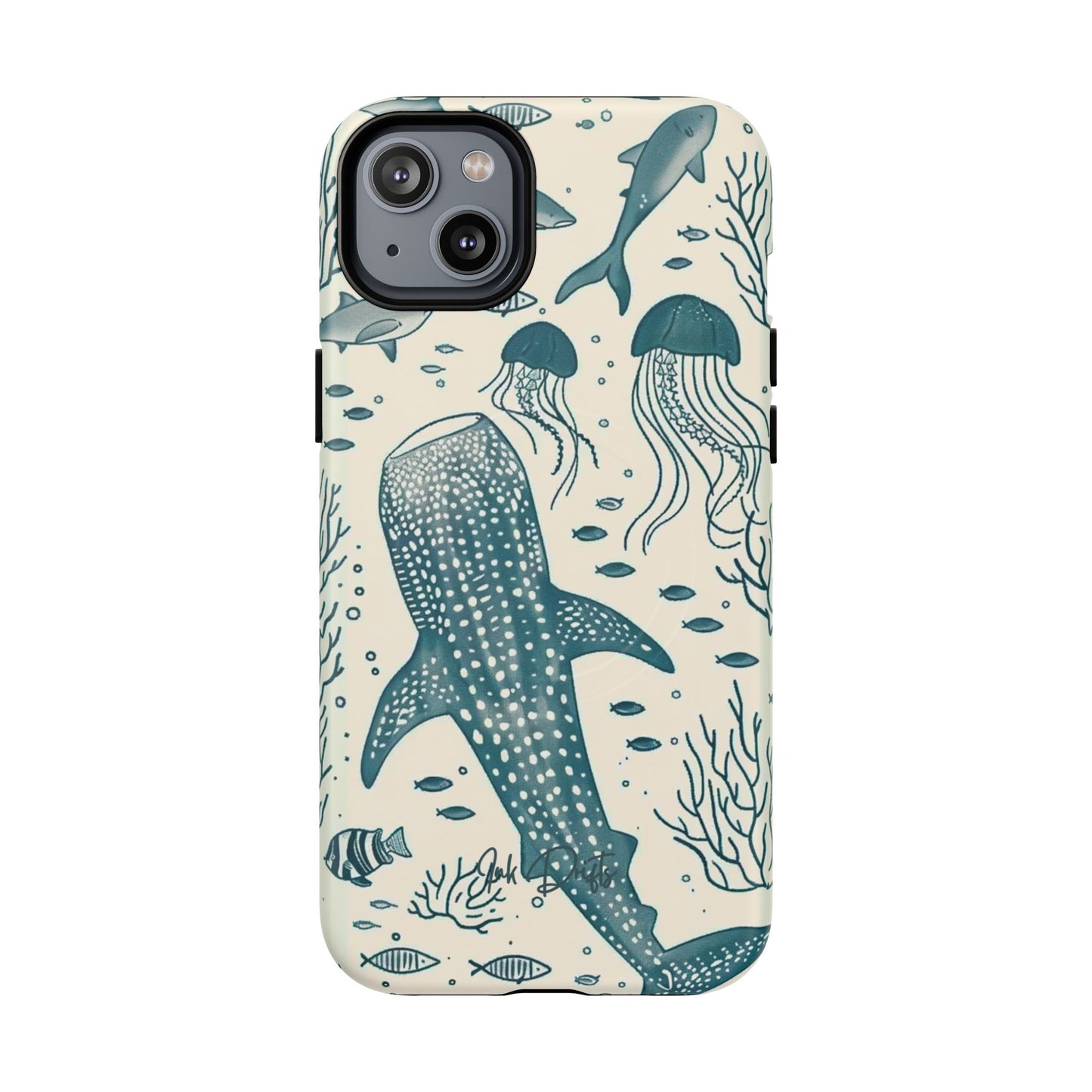 iPhone 14 Plus Matte Phone Case - Ocean Depths | MagSafe iPhone Case