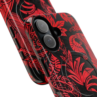 Phone Case - Crimson Jungle | MagSafe iPhone Case