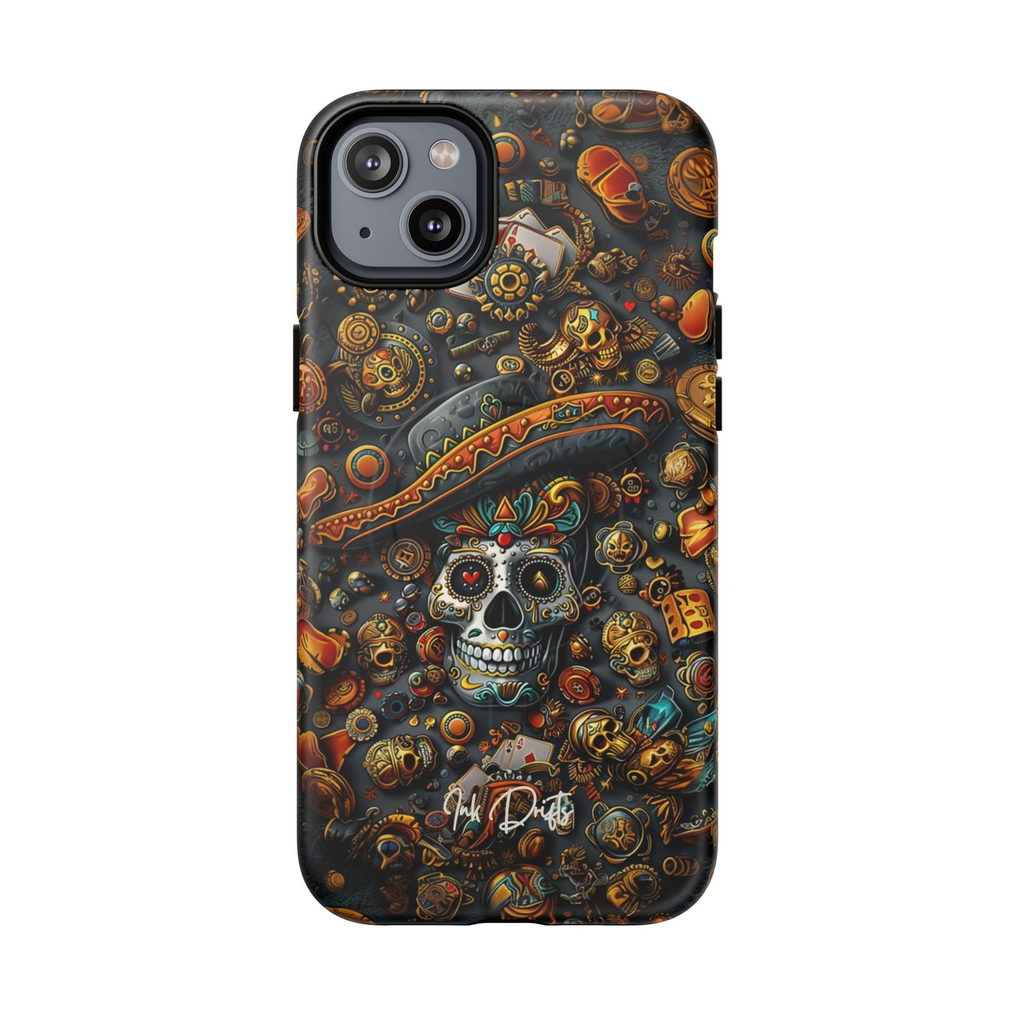 iPhone 14 Plus Matte Phone Case - Aztec Gold | MagSafe iPhone Case